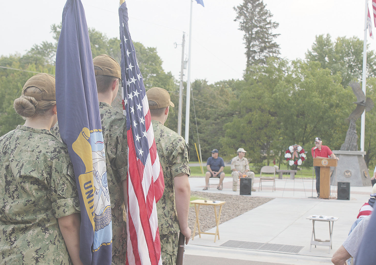 Veterans memorial dedication